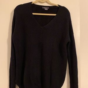 Vince Black Cable Knit Sweater